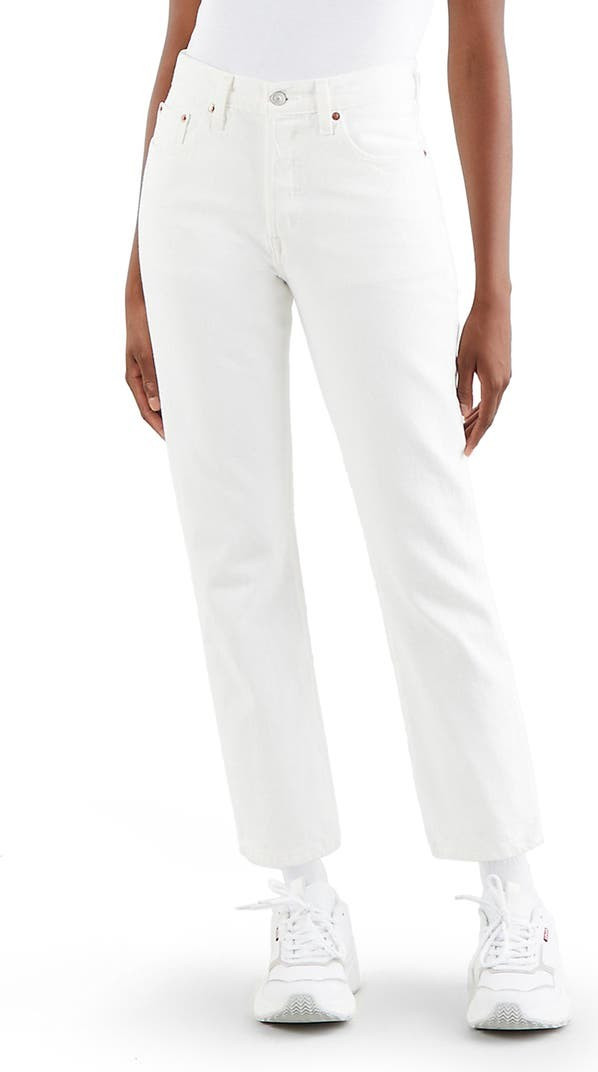 501® High Waist Crop Straight Leg Jeans | Nordstrom