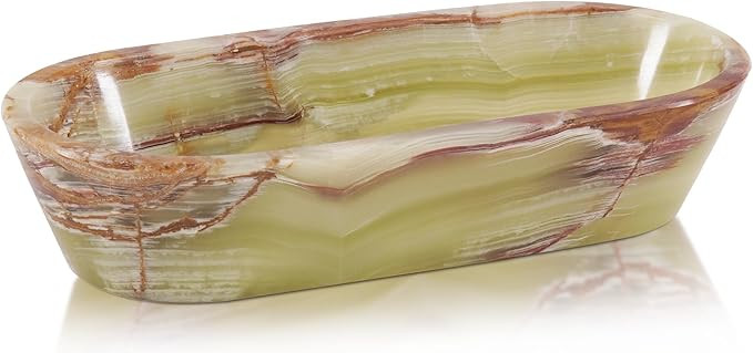 Radicaln Marble Dough Bowl 10" Inches Handmade Decorative Bowl For Home Décor, Ideal Green Onyx ... | Amazon (US)