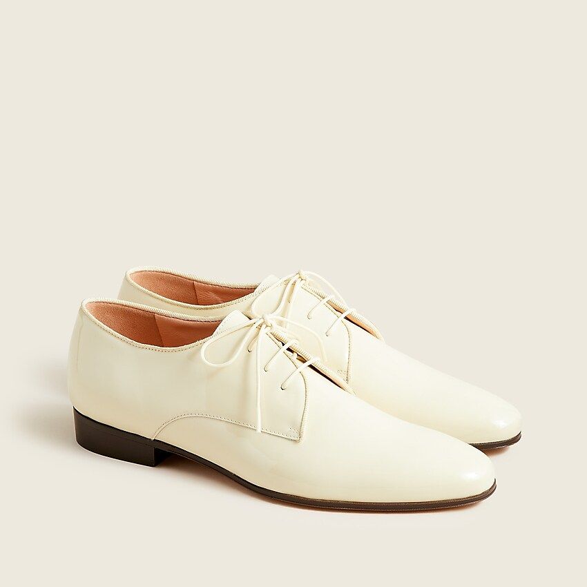 Patent leather oxfords with grosgrain trim | J.Crew US