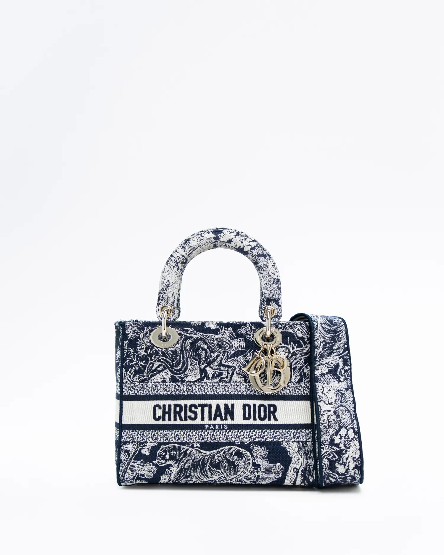 Toile de Jouy Medium Lady D-Lite Bag | Vivrelle