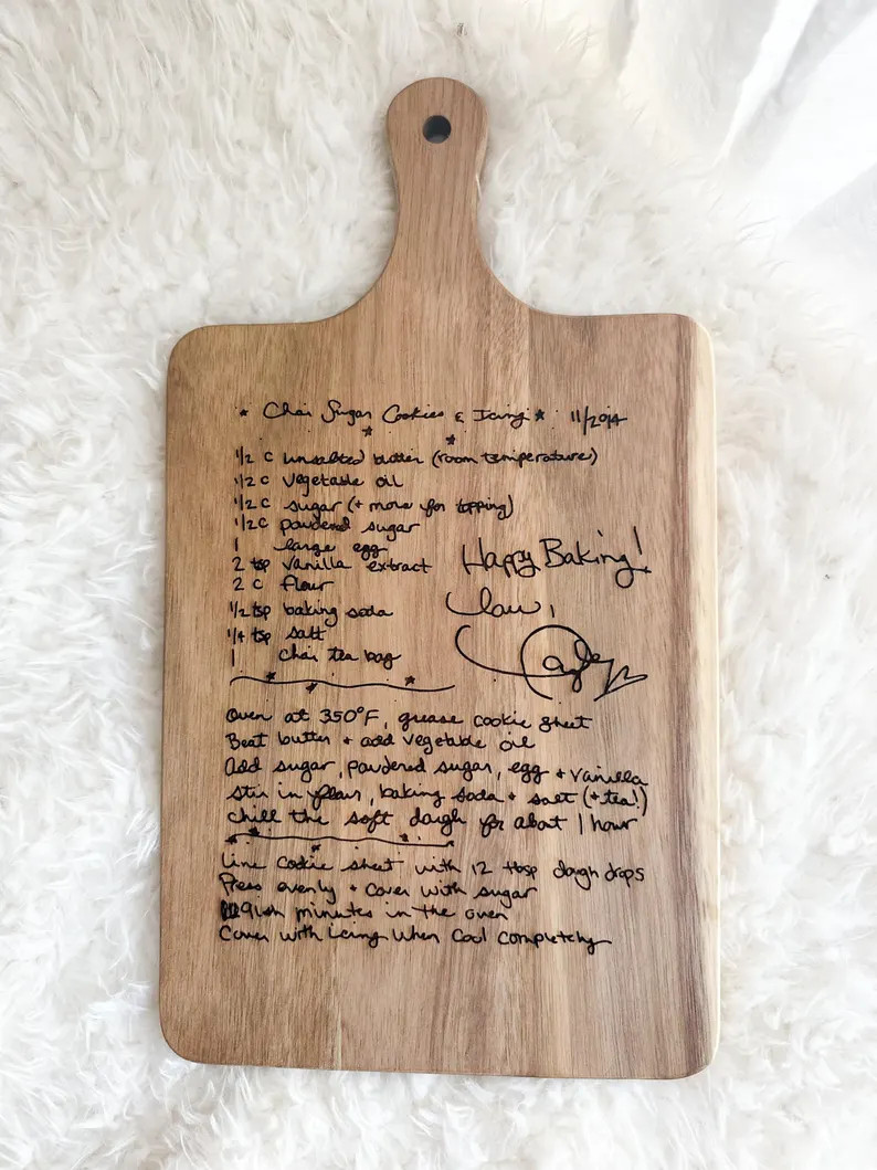 Laser Engraved Chai Sugar Cookie Recipe Board: Swift Decor Gift | Etsy (US)