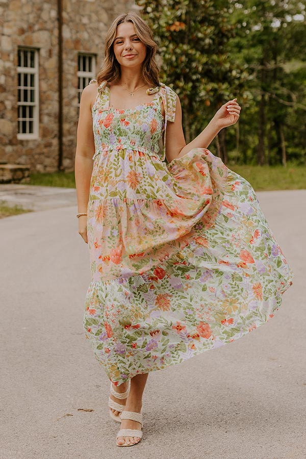 Sweet Moments Floral Tiered Maxi Dress | Impressions Online Boutique