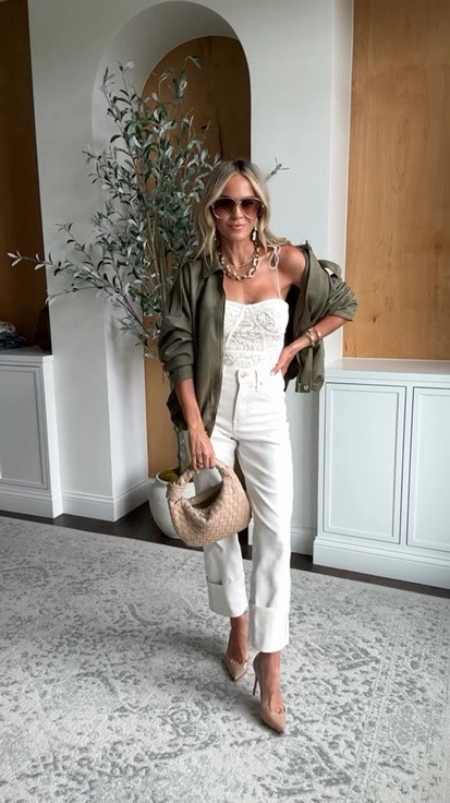Love this lace bodysuit for date night - pair with ivory jeans and neutral accessories for a gorgeous spring date night outfit!

#datenightoutfits #springoutfitinspo

#LTKdayinmylife #LTKgrwm #LTKmomlife
