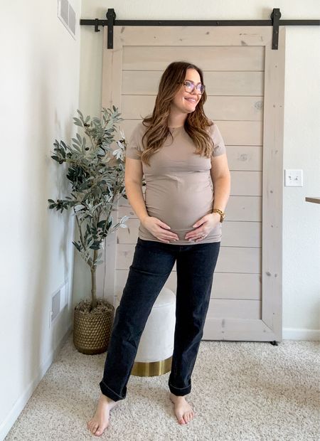 Abercrombie 20% off sitewide for LTK app sale / Maternity jeans and maternity tee (tee is versatile for non maternity too) got my true size in both

#LTKfindsunder100 #LTKSpringSale #LTKstyletip