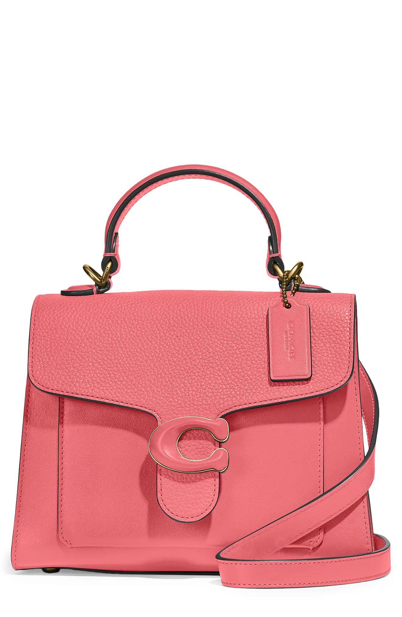 Coach Tabby Top Handle Leather Satchel - Pink | Nordstrom