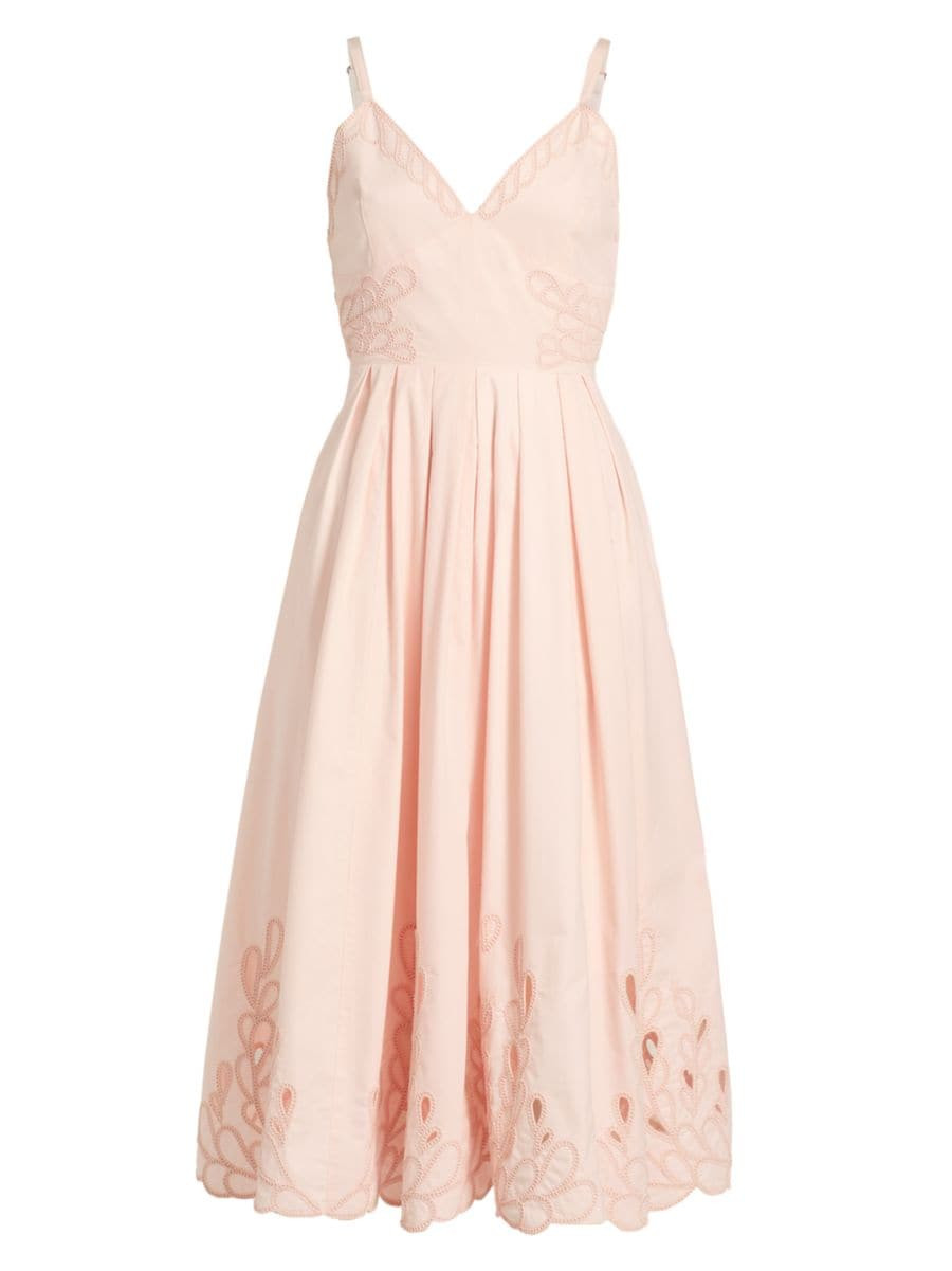 Maude Cotton Embroidered Dress | Saks Fifth Avenue