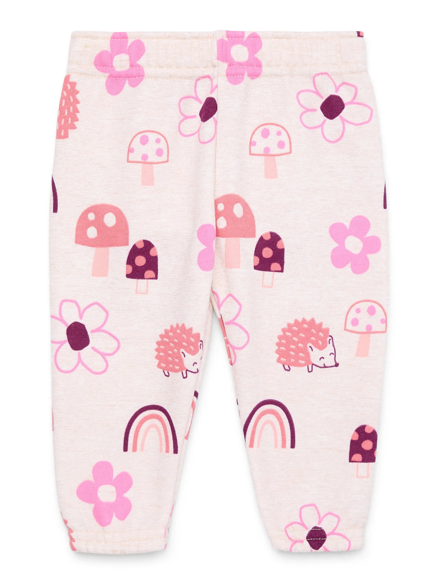 Garanimals Baby Girl Print Fleece Joggers, Sizes 6-24 Months - Walmart.com | Walmart (US)