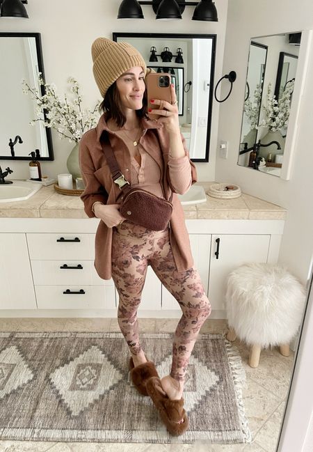 FASHION \ winter browns and neutrals!
Loving these new leggings - wearing a small.

Outfit
Mom fit
Activewear
Loungewear 
Slippers Amazon 
Bathroom runner rug 

#LTKstyletip #LTKhome #LTKSeasonal