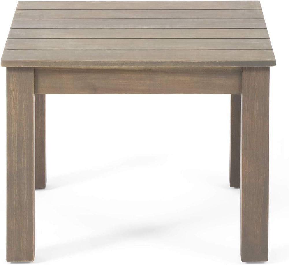 Christopher Knight Home Obreanna Outdoor End Table, Gray Finish | Amazon (US)