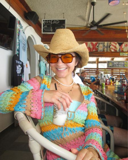 Beach cover up 
Straw cowgirl hat
Show me your Mumu

#LTKSeasonal #LTKStyleTip #LTKU