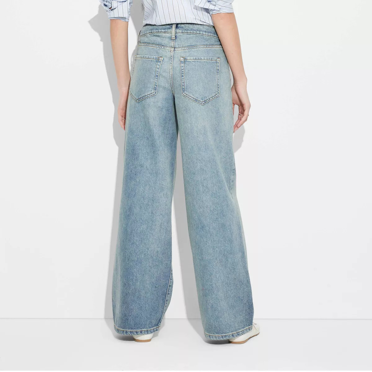 Women's Low-Rise Wide Leg Baggy Jeans - Wild Fable™ | Target