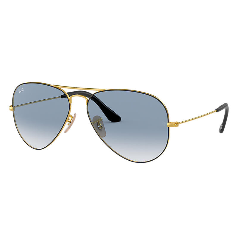 Ray-Ban Aviator @collection Gold, Blue Lenses - RB3025 | Ray-Ban (US)