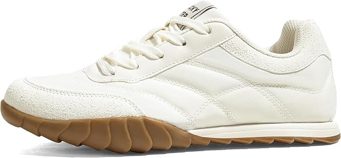 LUCKY STEP Women's Retro Fashion Sneakers Casual Thin Sole Anti-Slip Tennis Trainer Running Walki... | Amazon (US)