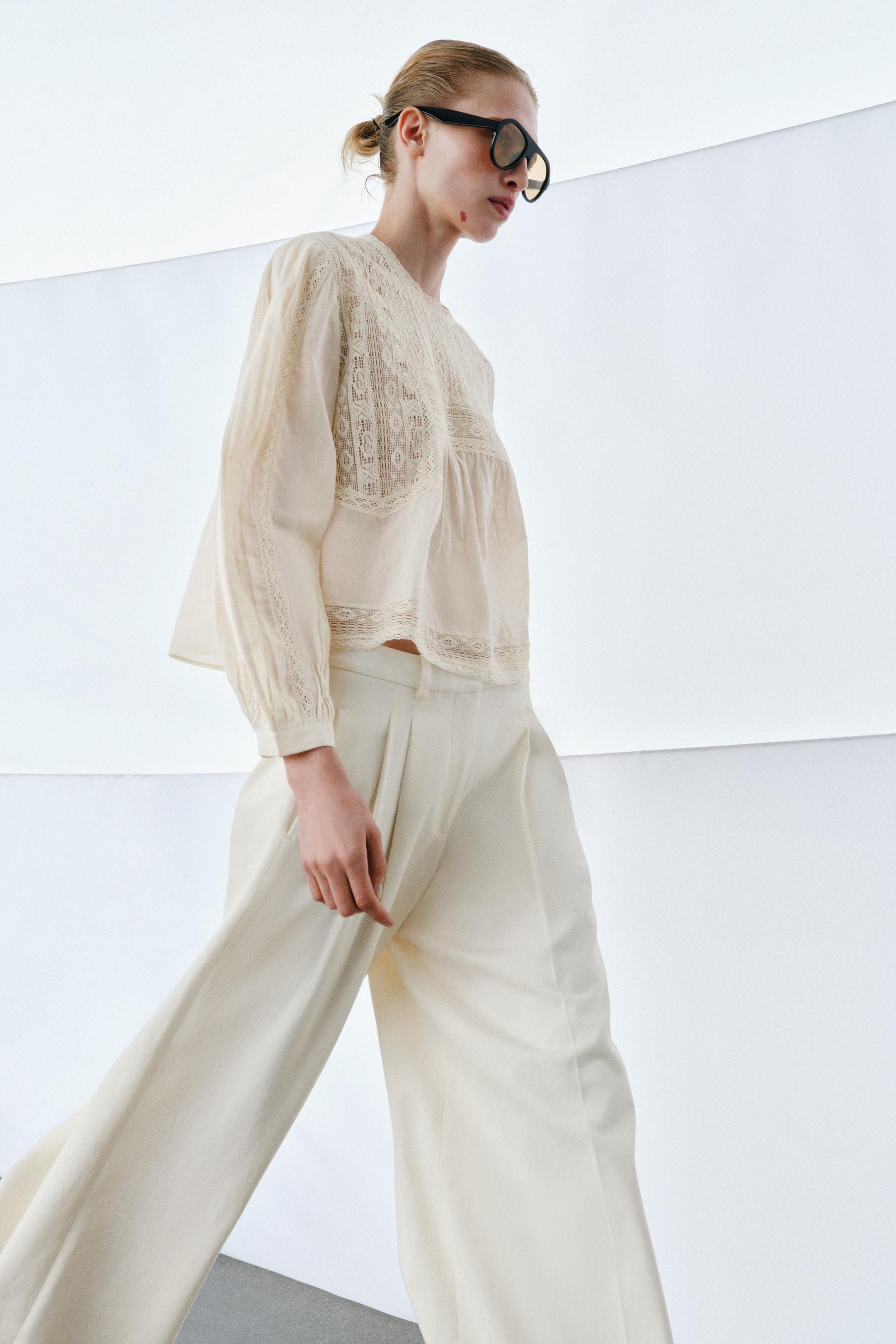 ZW COLLECTION EMBROIDERED SHIRT | Zara US