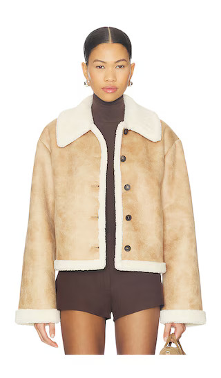 Catrine Jacket in Natural Tan | Revolve Clothing (Global)