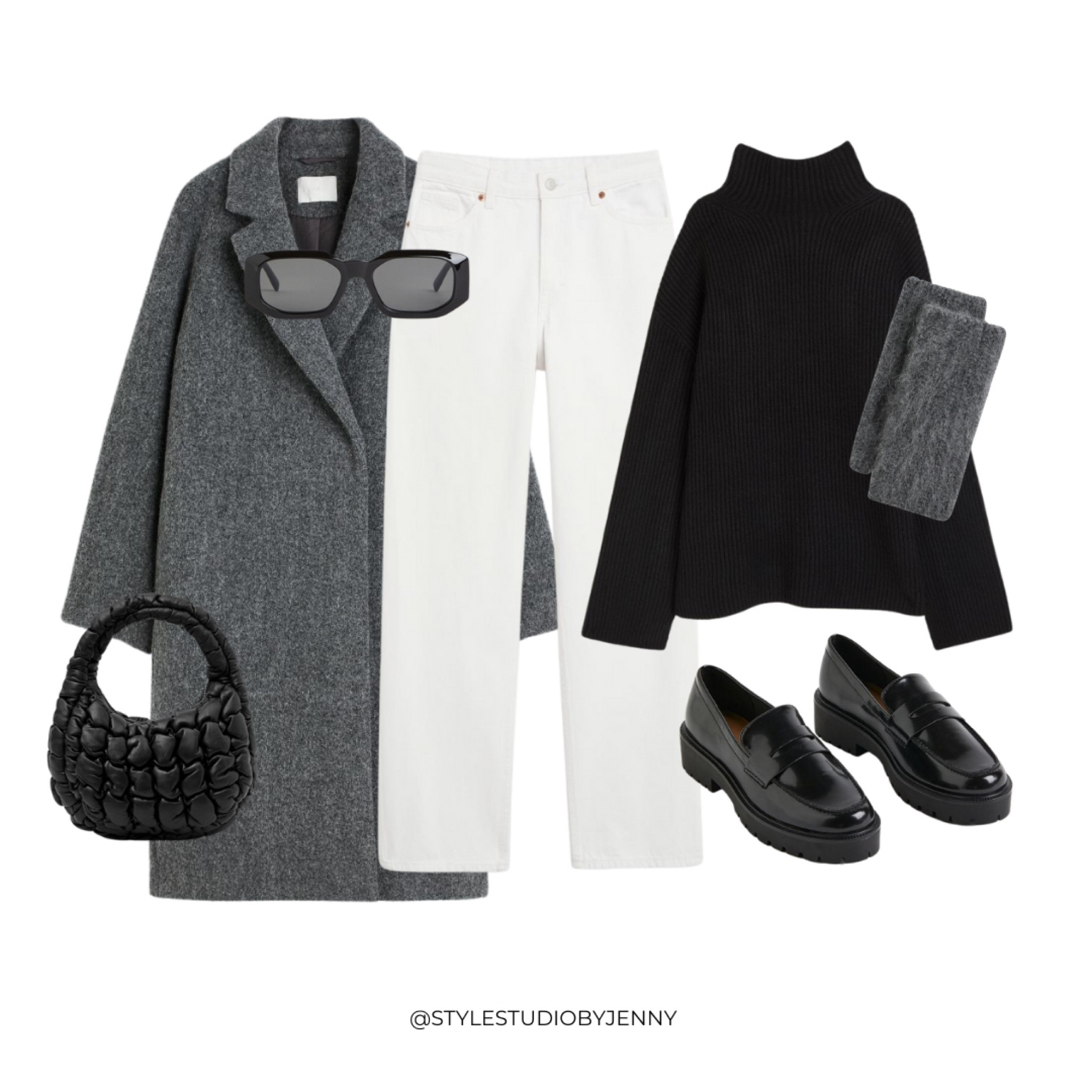 How to wear white denim jeans in winter 

#LTKfindsunder100 LTKFestiveSaleUK #LTKstyletip