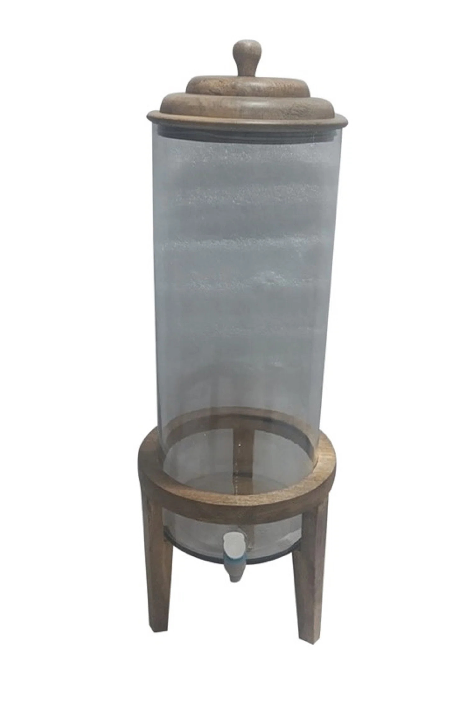 Water Glass Jar w/Mango Wood | Wayfair North America