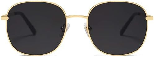 SOJOS Classic Trendy Square Sunglasses for Women Men Cute Big Frame Gold Shades SJ1137 | Amazon (US)