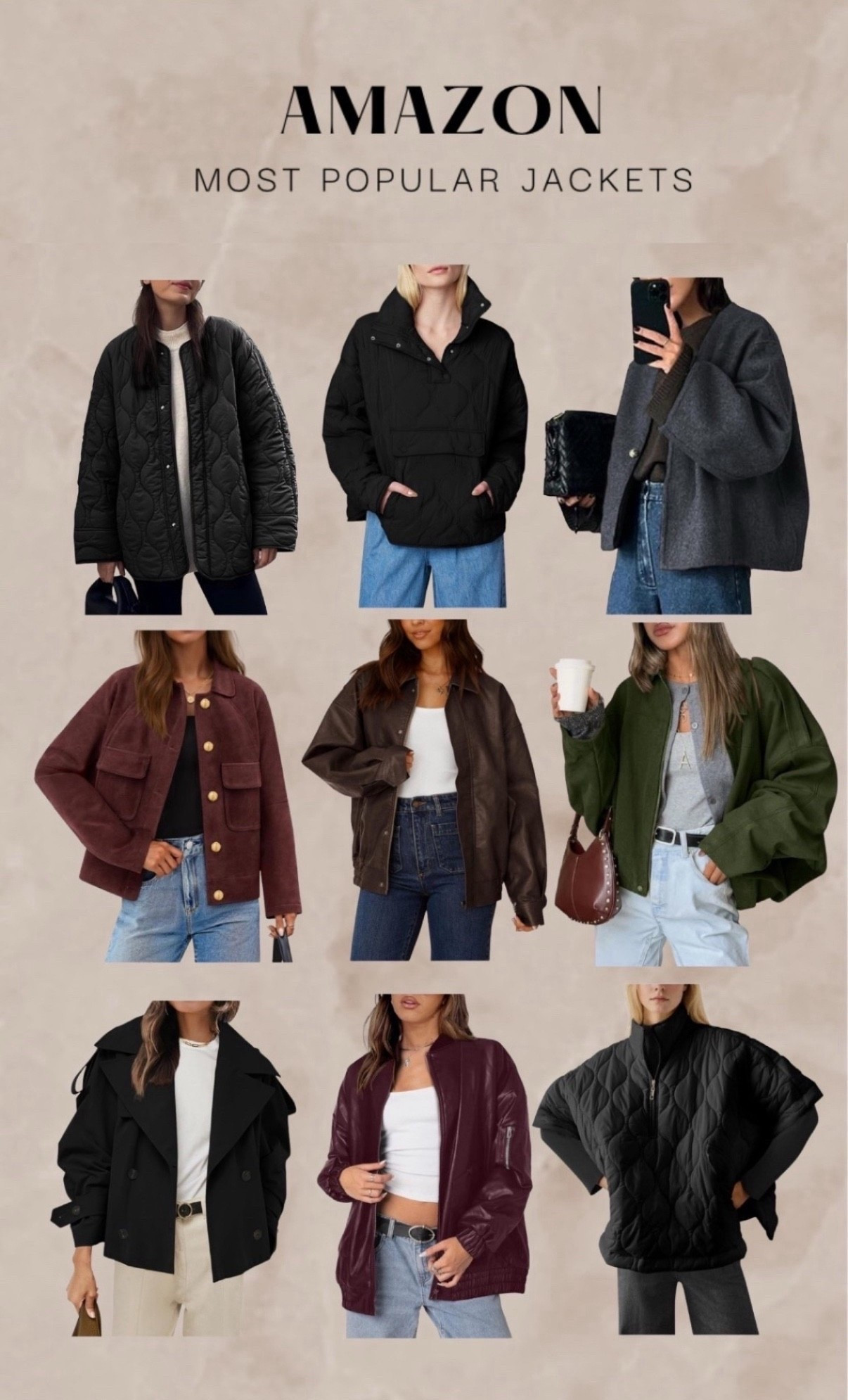 fall jackets.  cool girl jackets #jackets #amazonjacket 