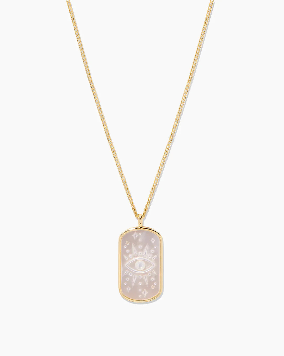 Evil Eye Etched Necklace | Gorjana