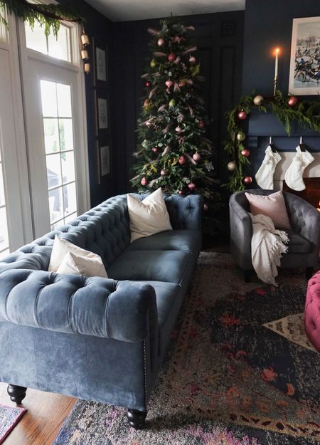 We finally replaced our previously well-loved sofas with classic navy velvet chesterfield sofas. I thought I got a great deal, but they’re now an additional 25% off the sale price which makes them $600 each! 

#LTKHoliday #LTKhome #LTKSeasonal