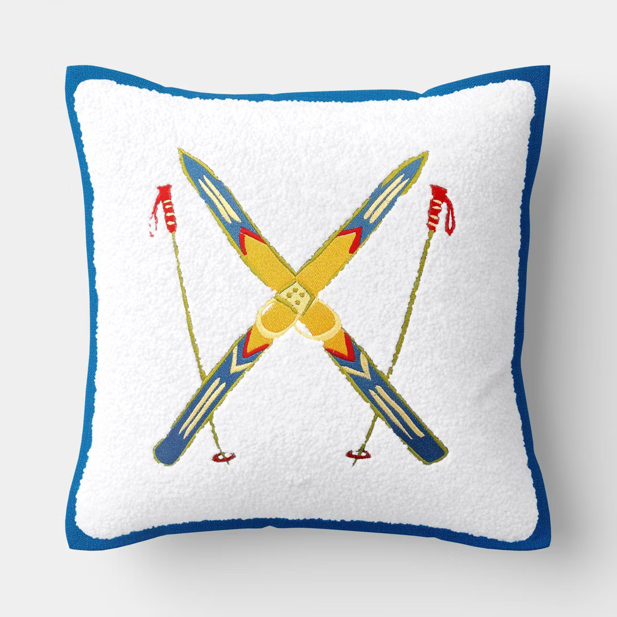 Square Skis Throw Pillow Ivory - Room Essentials™ | Target