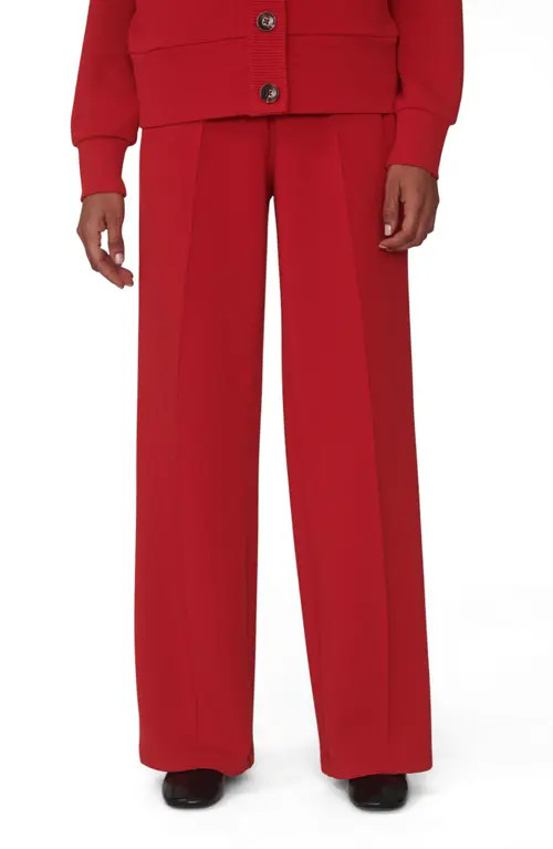 Varley The Wide Leg 30-Inch Track Pants in Red Marl at Nordstrom, Size Large | Nordstrom