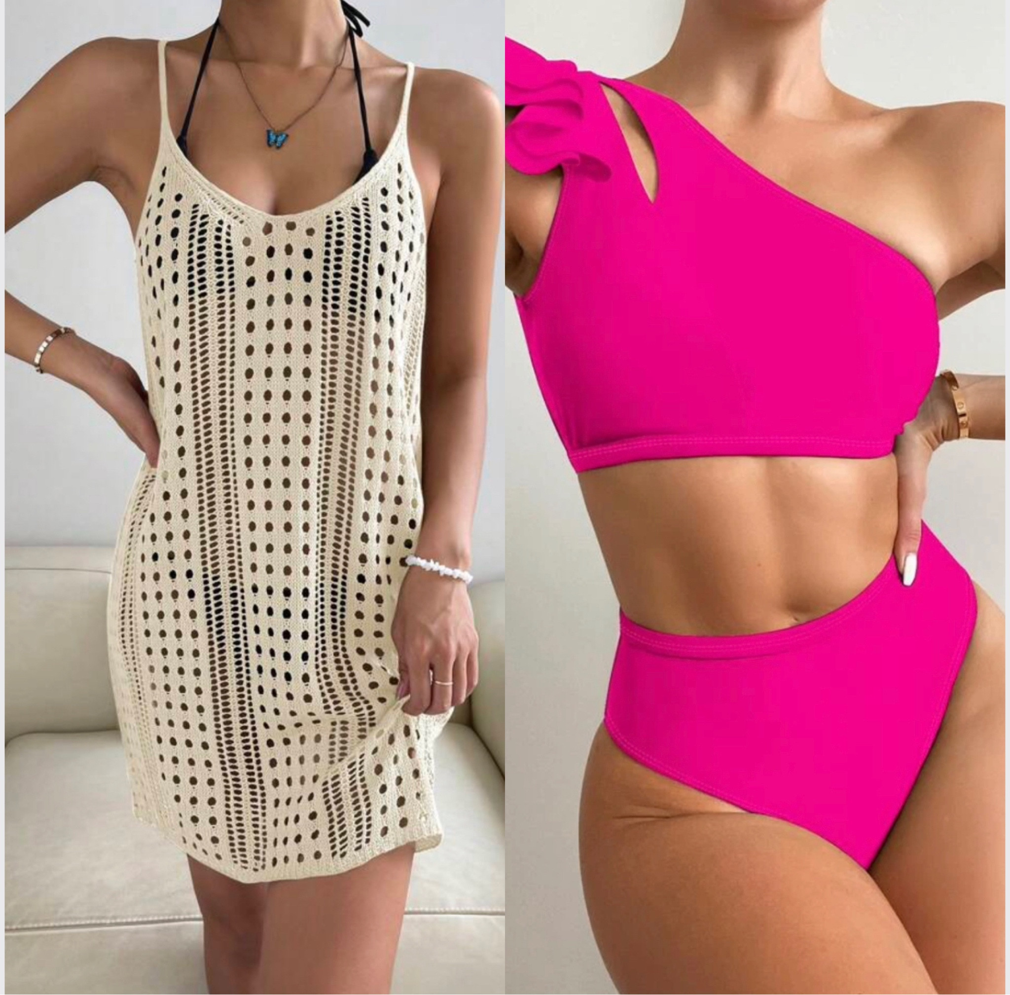 Shein swim | hot pink swimsuit | Barbie 

#LTKswim #LTKSeasonal #LTKunder50