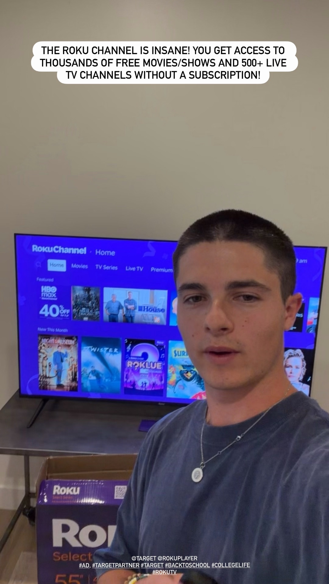 @Target  @Rokuplayer 
#Ad, #TargetPartner #Target #backtoschool #collegelife #RokuTV