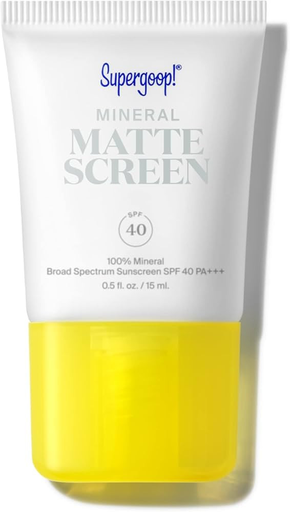 Supergoop! Mineral Mattescreen SPF 40-15 mL - 100% Mineral, Oil-Free Broad Spectrum Sunscreen - S... | Amazon (US)