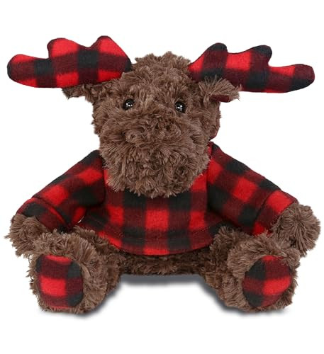 DolliBu Plush Plaid Curly Moose with Hoodie Stuffed Animal – Huggable Moose, Adorable Playtime Moose Plush Toy, Cute Cuddle Gifts, Super Soft Plush Doll Animal Toy for Kids and Adults – 10 Inches | Amazon (US)
