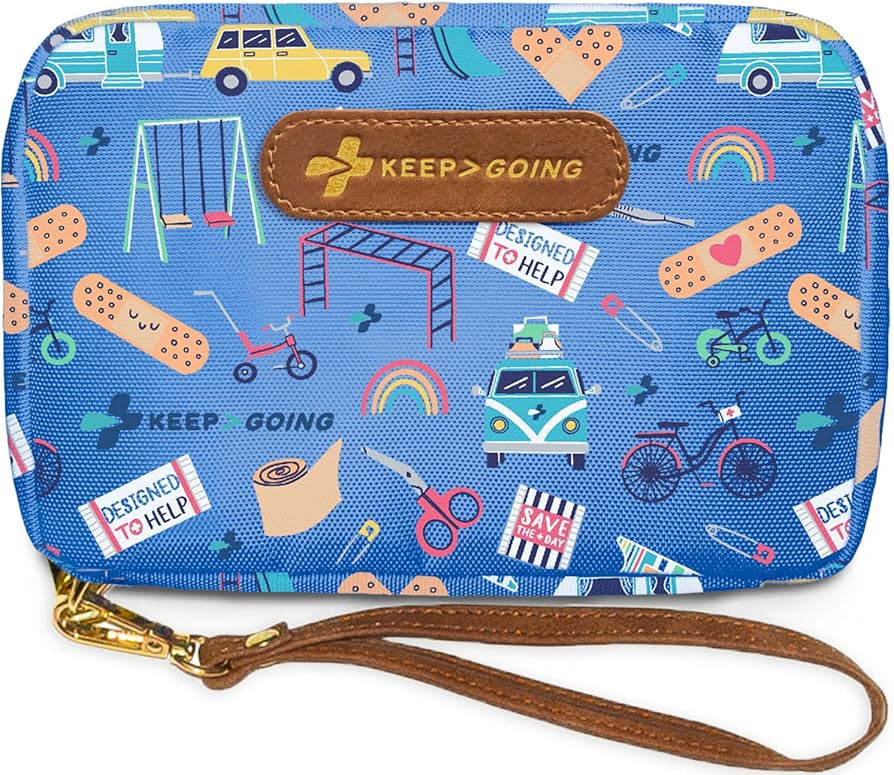 Keep Going Travel First Aid Kit for Kids – 130 Pc. First Aid Kit for Car, Purse, Diaper Bag, Ba... | Amazon (US)