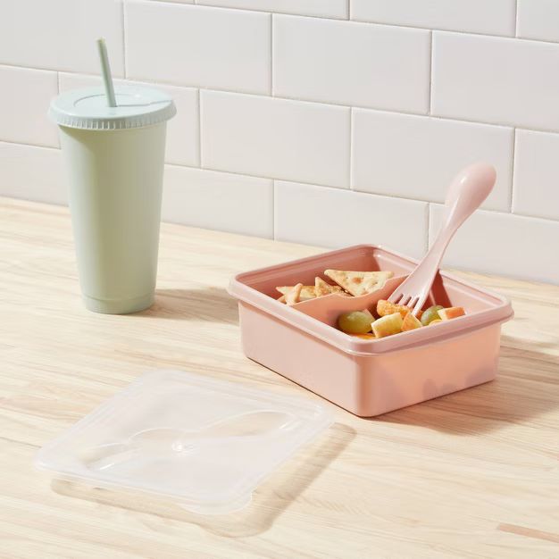 Plastic Bento Box with Utensil - Room Essentials™ | Target