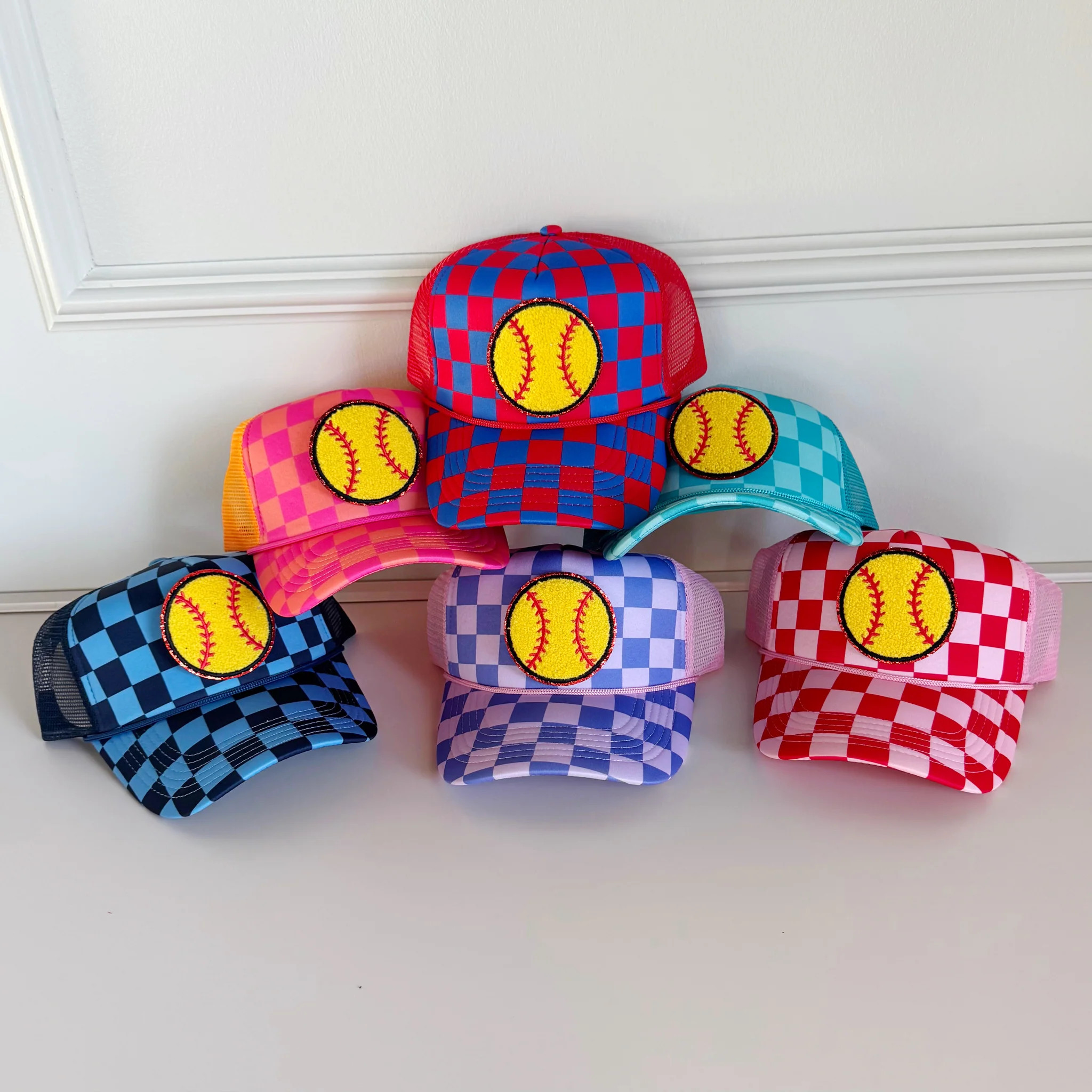 Softball 3" Patch Trucker Hat | Poppy & Pine