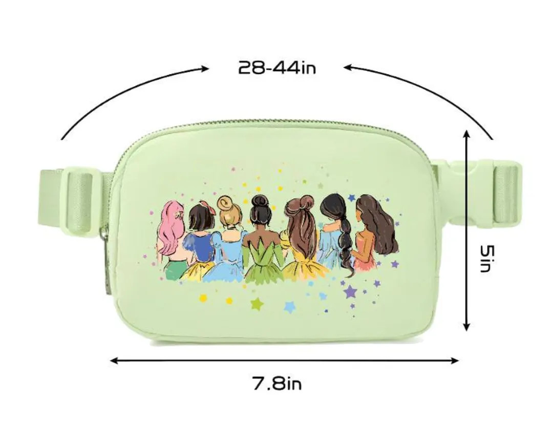 Disney Princess Design Park Belt Bag/Disney Princess Belt Bag/Disney Park Fanny Pack/Disney Girls... | Etsy (US)
