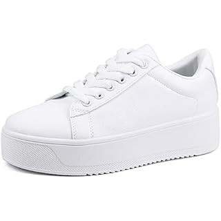 JABASIC Women Lace Up Platform Sneakers Comfortable Casual Fashion Sneaker Walking Shoes | Amazon (US)