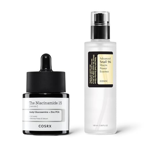 COSRX Skin Repair Set - Niacinamide 15% Serum + Snail Mucin 96% Essence, Hydrating and Pore Minimizer Serum for Glowy Skin | Amazon (US)