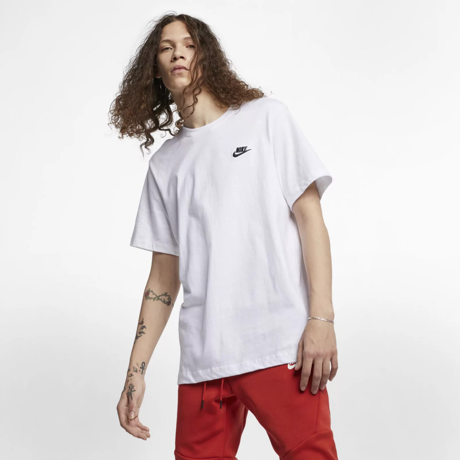 Men's Nike Sportswear Club Tee, Size: Small, White Black | Kohl's