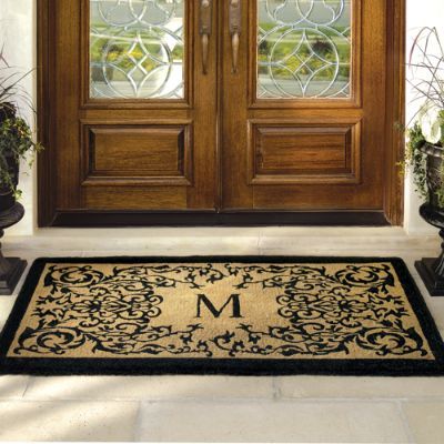 Courtyard Monogrammed Coco Door Mat | Frontgate | Frontgate