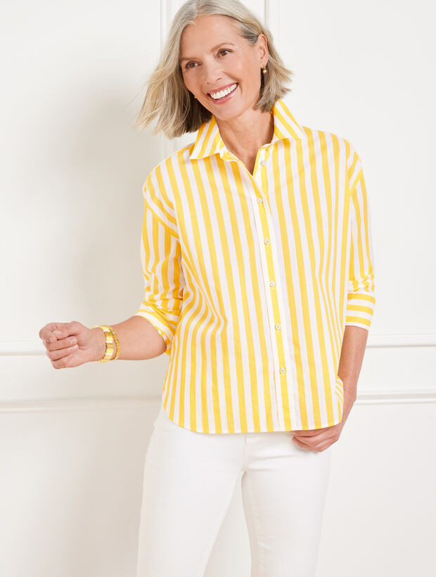 Short Shirt - Garden Stripe | Talbots