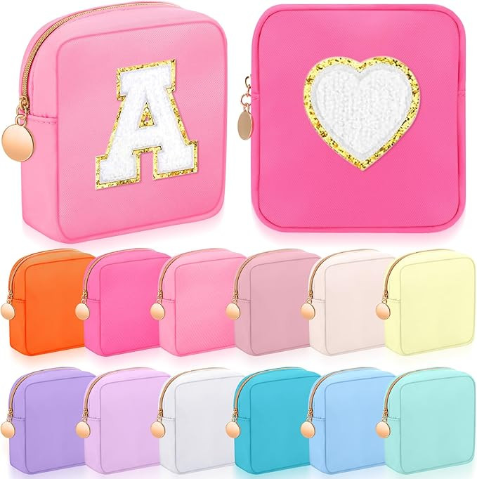 Kacctyen 12 Pcs Mini Makeup Bag Nylon Small Pouch for Purse Mini Square Nylon Pouch with Zipper S... | Amazon (US)