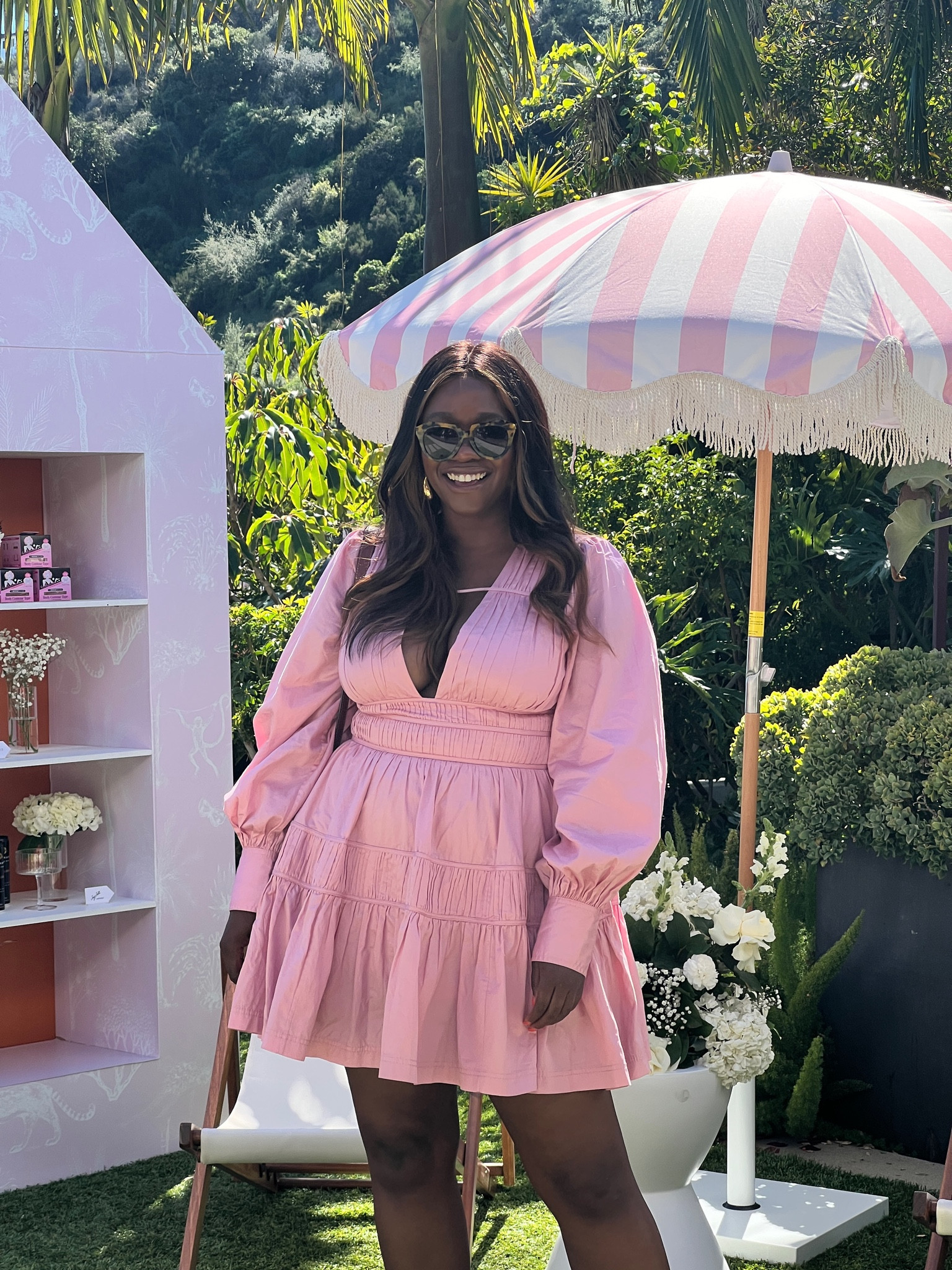 Long sleeve mini dress — wearing a size 10! Cute wedding guest outfit idea!

#LTKstyletip #LTKmidsize #LTKwedding