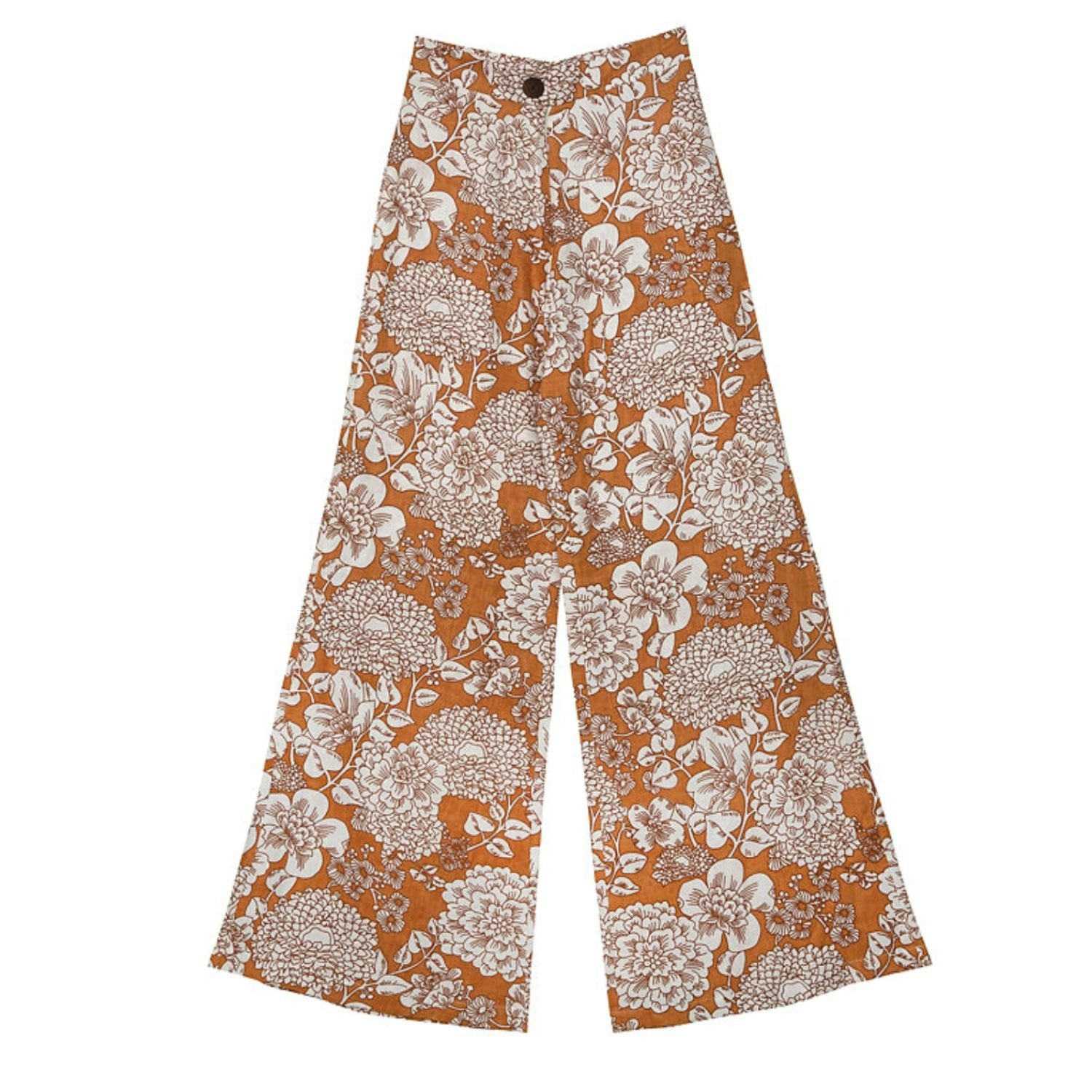 The Boardwalk Pants In Wallpaper Almond | Wolf & Badger (US)
