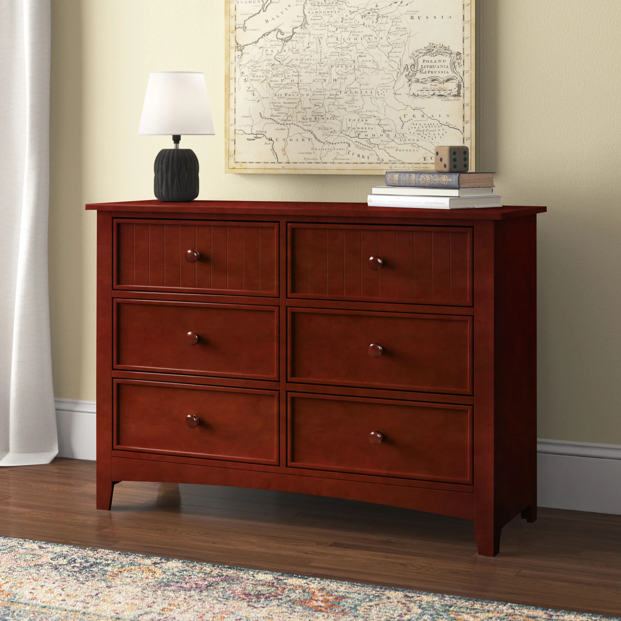 Commode double 6 tiroirs Agnew | Wayfair North America