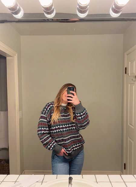 My fav Christmas sweater! I got it thrifting so I don’t know where its from but I have similar sweaters linked! 

#LTKSeasonal #LTKHoliday #LTKGiftGuide