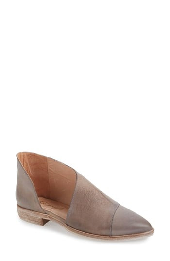 Women's Free People 'Royale' Pointy Toe Flat, Size 6-6.5US / 36EU - Grey | Nordstrom