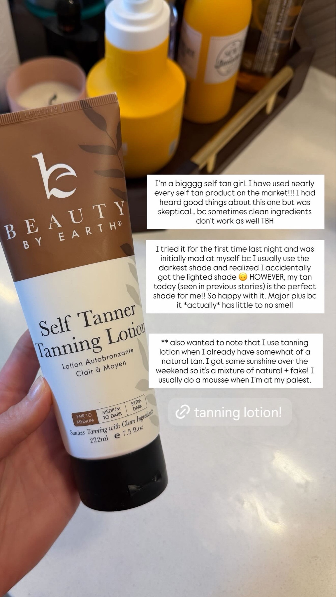 New fave tanning lotion!