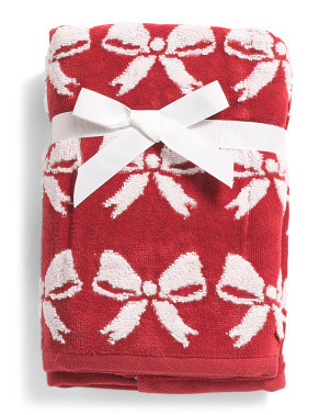 Set Of 2 Bow Printed Hand Towels | Bed & Bath | Marshalls | Marshalls
