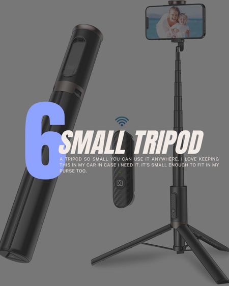 Small tripod that fits in your car or purse! 