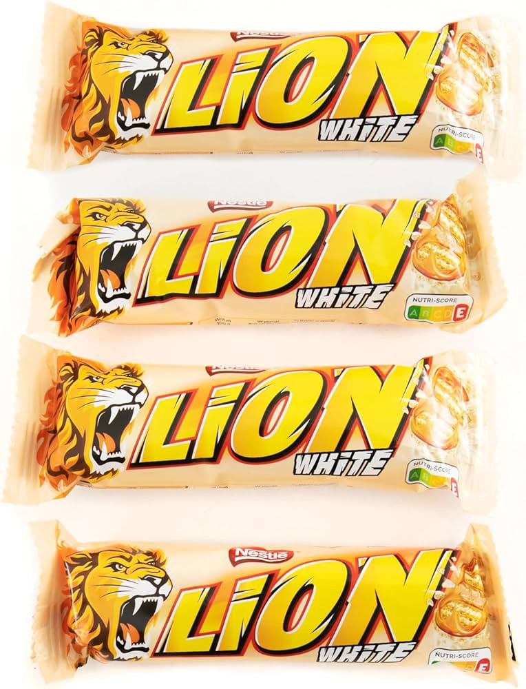Lion White Chocolate Bars 42g, Pack of 4. | Amazon (US)
